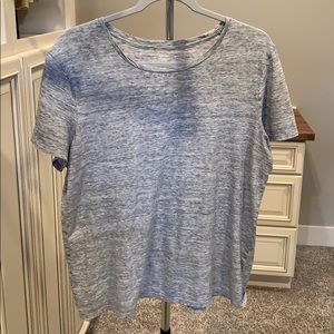 Old Navy Gray Relaxed Heathered Tee
